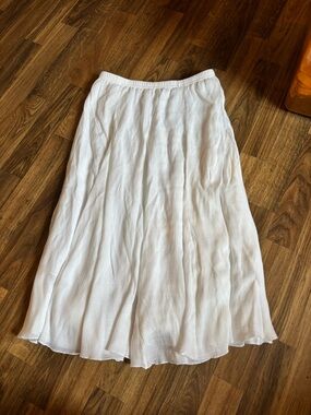 Snow white White Flowing  Skirt